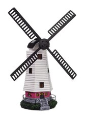  LED Solar Windmühle Garten Deko Leuchte Windrad Solarleuchte Teich Balkon