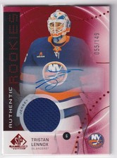 2025-26 SP Game Used Red Auto Jersey Tristan Lennox Auto Jersey 1 color 055/149
