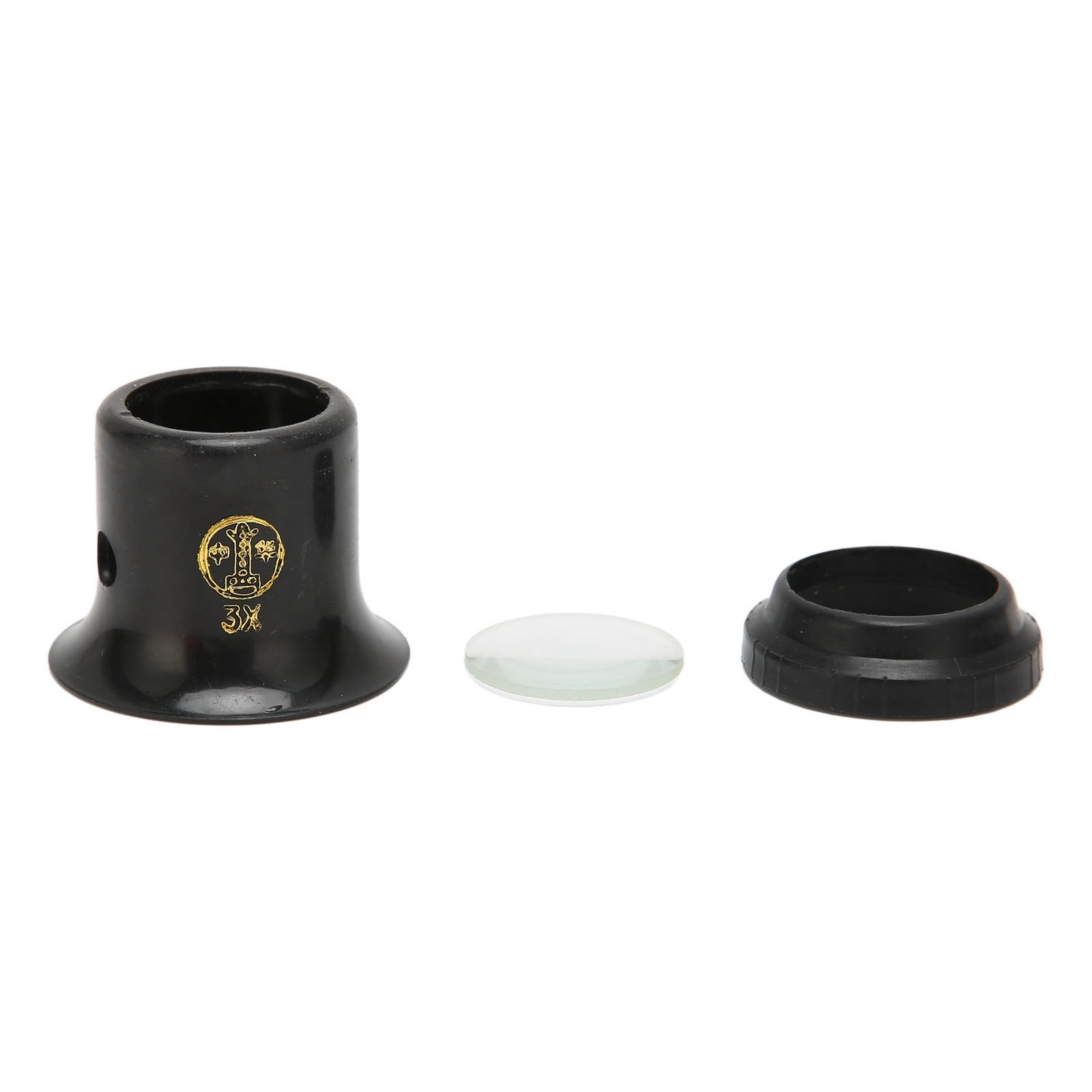 2pcs Loupe Magnifier Portable Watch Repair 3X Magnifying Glass For Jewelry