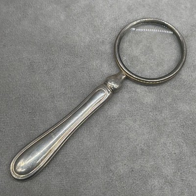 Christofle Silver Plate Magnifying Glass Magnifier Luxury Vintage