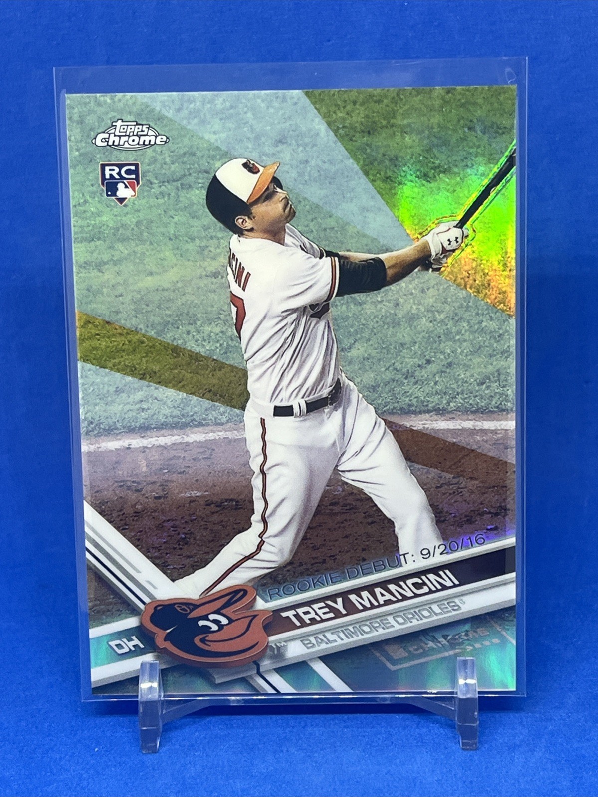 2017 Topps Chrome Update Refractor Trey Mancini Rookie HMT3 Orioles 183/250