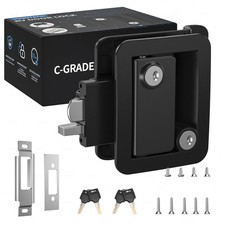 Upgraded RV Door Latch with Paddle Deadbolt,Camper Door Lock for Travel Trail...