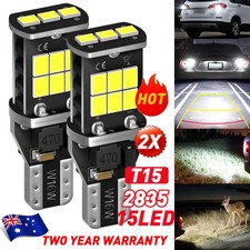 Led Lights Bulb W16W T15 REVERSE Canbus 6000k Error 2835 15SMD Bright White 2pcs