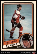 1984 O-Pee-Chee #169 Rich Sutter Flyers RC 7 - NM