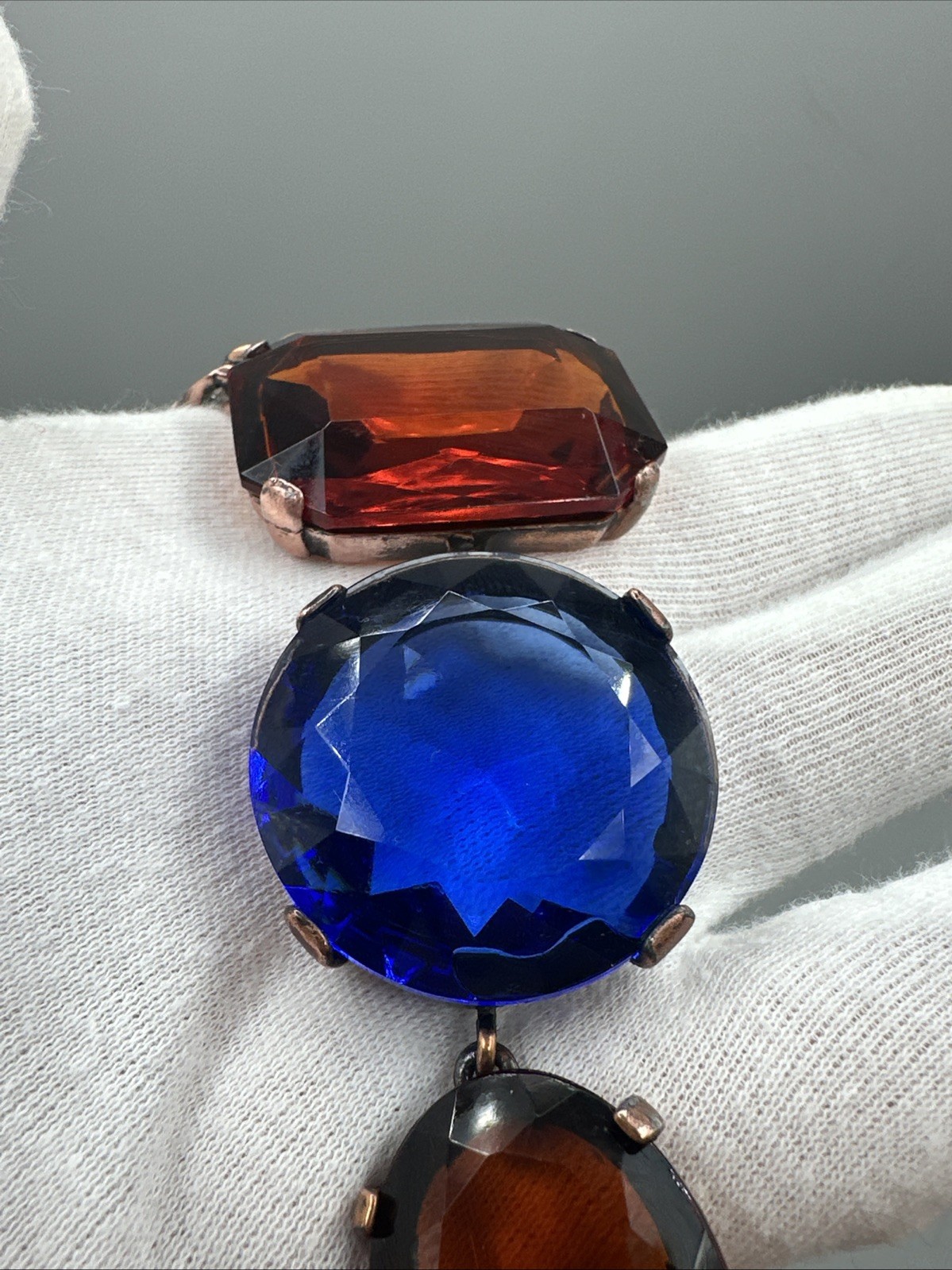 Vintage 1980’s YSL Swarovski Stone Necklace Very Rare # 882 image 7