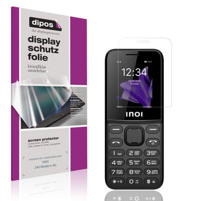 4x Schutzfolie klar für INOI 240 Modern 4G Displayschutzfolie Folie Display