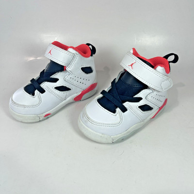 Nike Air Jordan Flight Club  91 White Infrared Kids Boys Size US 4C DM1687-106