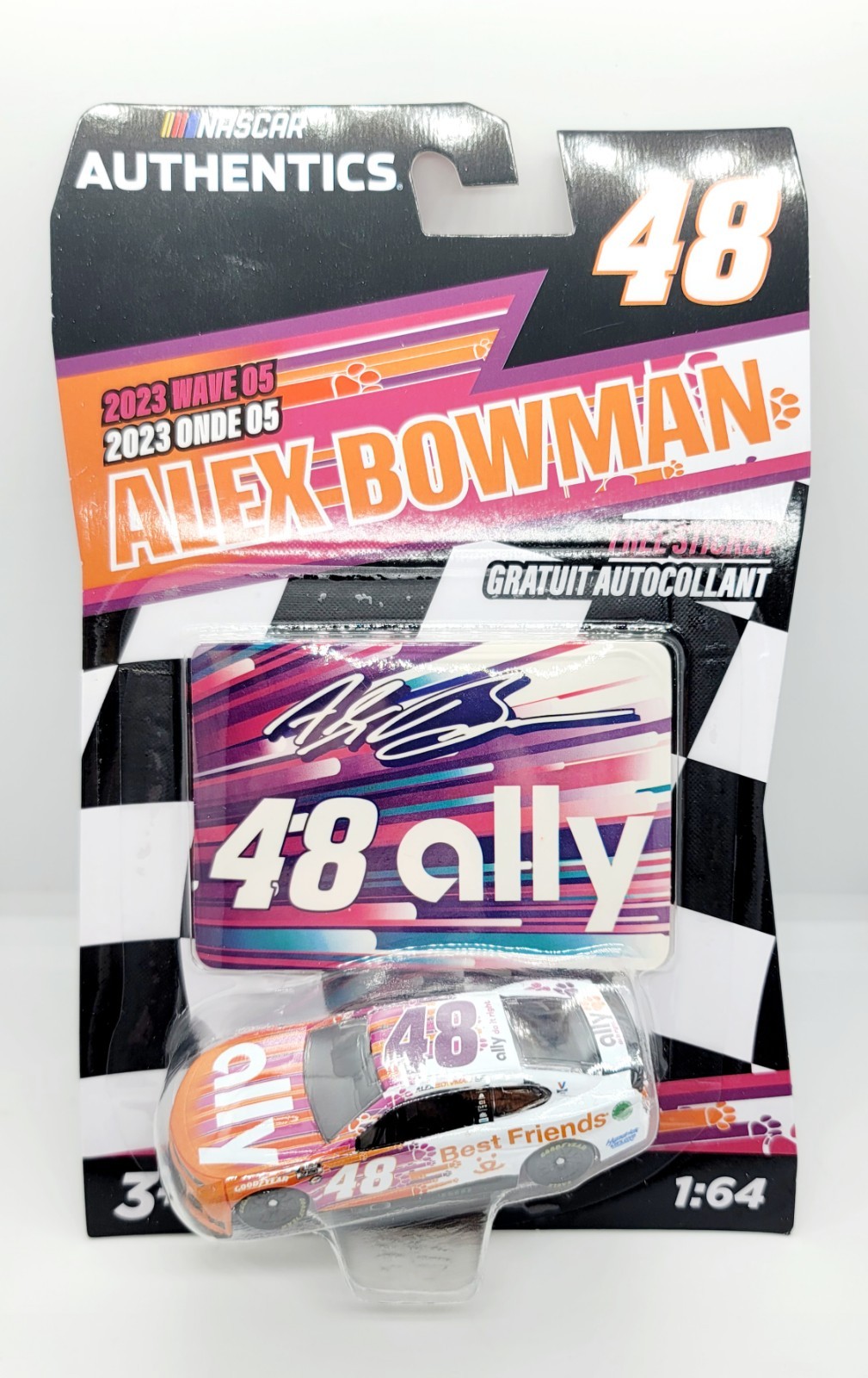 Nascar Authentics Wave 5 Alex Bowman Ally Bank Toy Race Car New In Package 