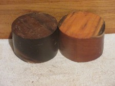 2PC MISSOURI BLACK CHERRY AND BLACK WALNUT TURNING WOOD BOWL BLANK