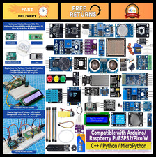 Universal Maker Sensor Kit for Arduino, Raspberry Pi, ESP32 - C++, Python, Begin