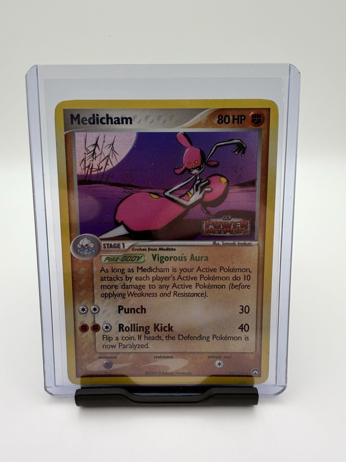 Medicham 34/108 EX Power Keepers Reverse Holo Stamped Pokemon Card