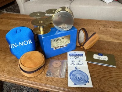 FIN-NOR NR. 4, Fliegenrolle, FLY Reel, Salzwasser, + 3 Ersatzspulen, TOP