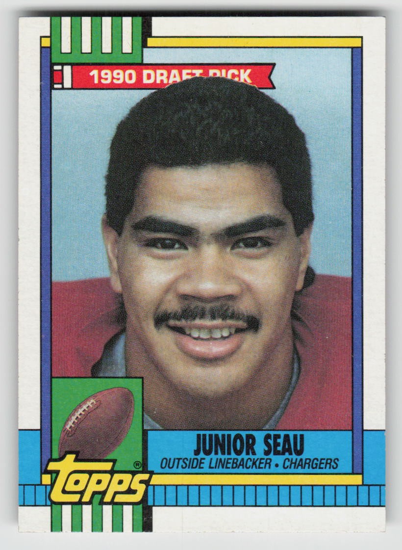 Junior Seau 1990 Topps 381 RC San Diego Chargers NM