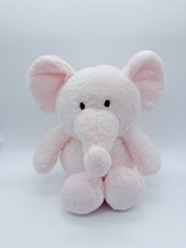 Kellytoy Pink Elephant Plush Rattle Crinkle Ears Stuffed Animal Toy 13"