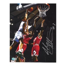John Starks New York Knicks Autographed Signed 8x10 Dunk Photograph (CX Auth)