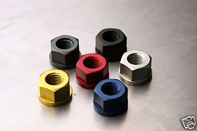 6 PC Anodized Sprocket Nut Set ZX6R ZX10R ZX14 MORE | eBay