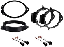 6X9 Front + 6" 6.5" 6.75" Rear Car Stereo Speaker Install Adapter Mount Bracket