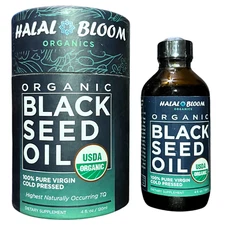 100% Pure Virgin CERTIFIED Organic Black Seed Oil Edible Cold Pressed Cumin 4oz