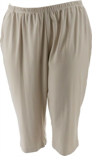 Sport Knit Capri Pants Light Stone 