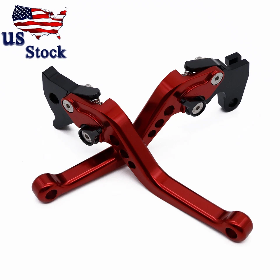 Palancas de embrague de freno de mano cortas CNC rojas para Honda GROM/MSX125 Z125 MONKEY 18-24 Foto 4 de 4