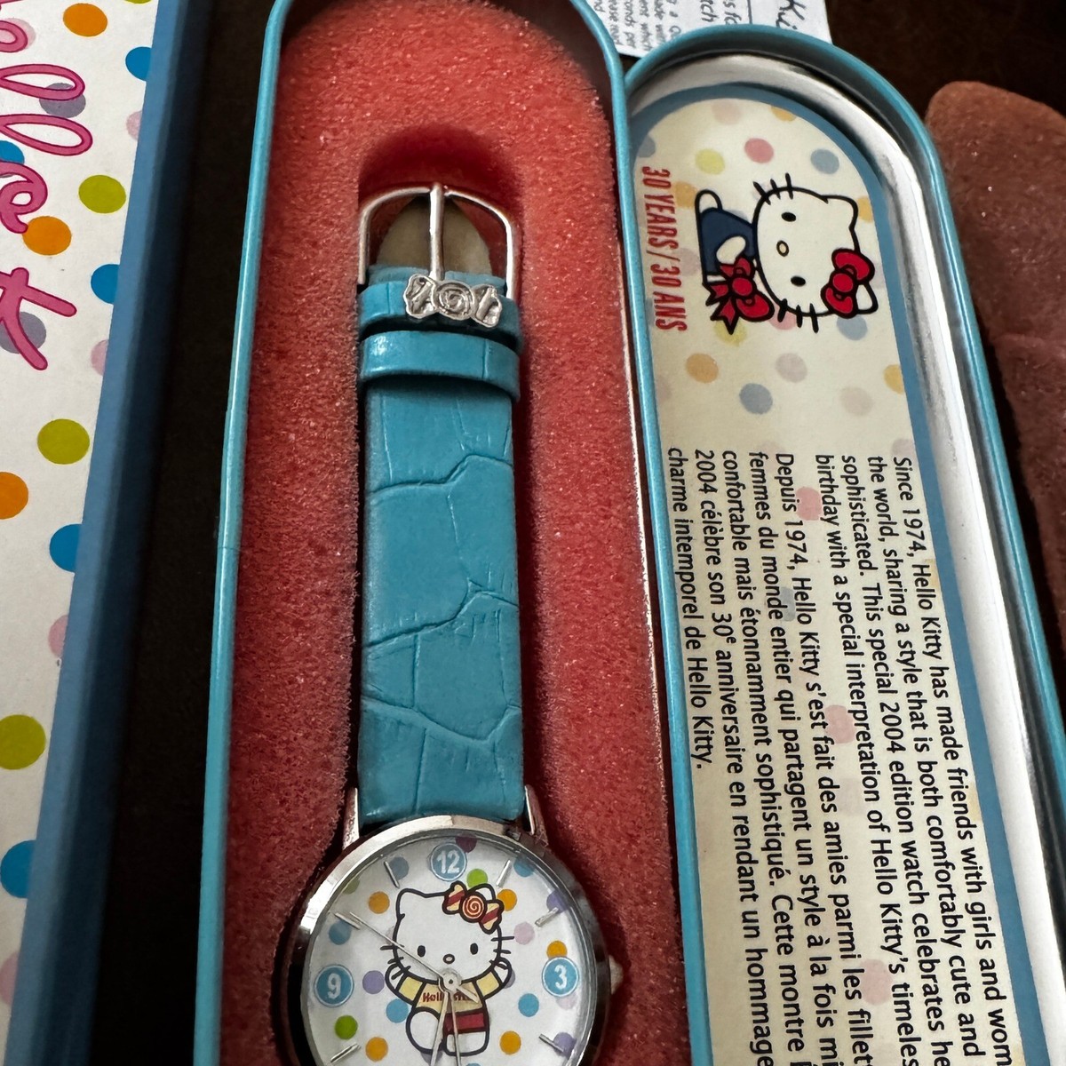 Vintage Hello Kitty 2004 30th Anniversary Watch New in box