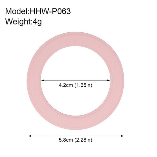 F# Iron Plate Sheet Sticker Phone Ring for Magnetic Wireless Charger (Light Pink - Zdjęcie 7 z 7