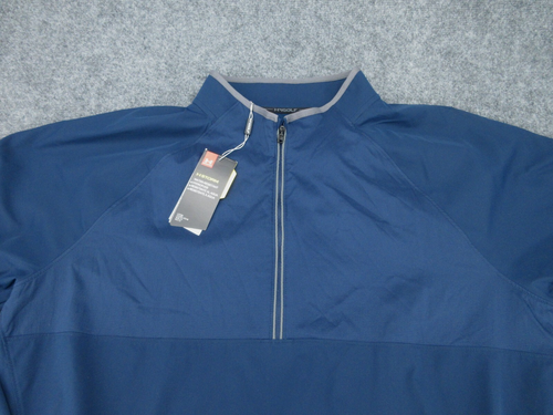 Under Armour Sweater Mens 2XL XXL Blue Storm Water Resistant Quarter Zip NEW