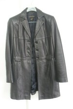 Classiques Entier Black Lamb Soft Leather Women Coat Jacket Size : S, - Great