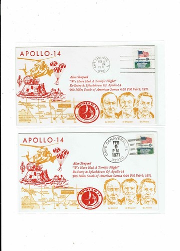 Apollo 14 Jan-Feb 1971 ORBIT 5 Covers Cape Canaveral FLORIDA Space !! - Picture 2 of 3