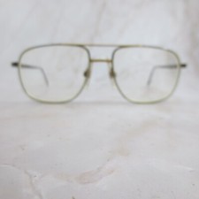 Luxottica Eyeglasses Frame Hector Women Gunpowdergold Aviator Metal Full Rim 135