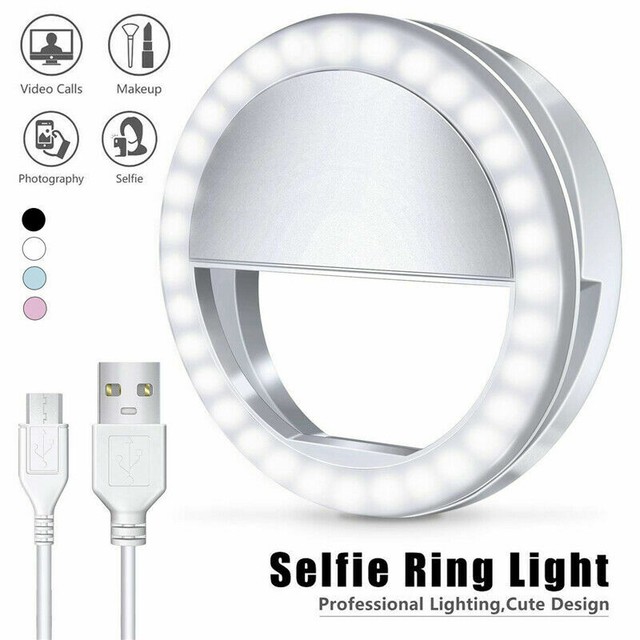 Selfie LED Light Ring Flash Clip Rechargeable Camera For Phone & Tablets Selfie LED Light Ring Flash Clip Rechargeable Camera For Phone & Tablets