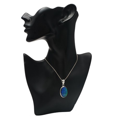 Australischer Triole Opal Edelstein 925 Sterling Silber Handgemacht Anhänger - Bild 3 von 6