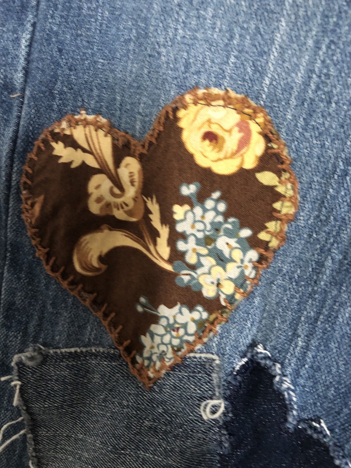 Levis Handmade Patchwork Patched Jeans Unique OOA… - image 5