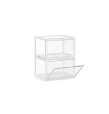 2 Magnetic Shoe Storage Box Drop Side/Front S...