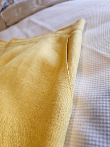 Harve Benard YELLOW LINEN Skirt Womens 14 - Picture 4 of 11