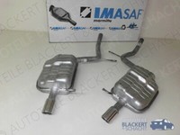 Imasaf Auspuff Endtopfset Li + Re für Audi A4+Avant Quattro B6 3.0 V6 2000-2004