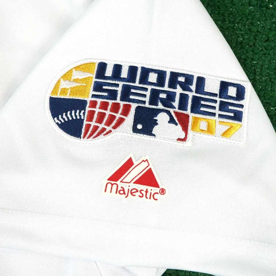 Футболка с автографом Майка Лоуэлла «07 WS MVP» 2007 Boston Red Sox World Series домашняя BAS - Изображение 4 из 4