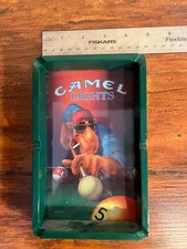 1992 Camel Lights Joe Pool Table Cigarette Ashtray Vintage