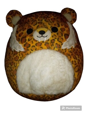 New Original SQUISHMALLOW LARGE CHERIE SABERTOOTH TIGER PLUSH TOY 16 /40.5 CM