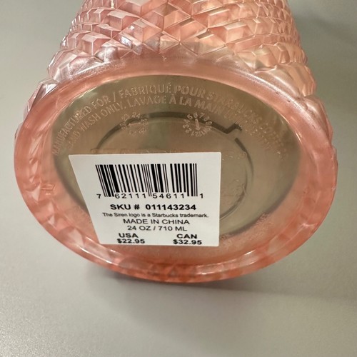 New Starbucks 2023 Summer Jeweled Pink Pearl and Mint Tumbler 16 oz Or 24 oz - Picture 14 of 14
