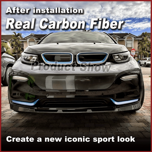Fit For BMW i3 I3 Hatchback 2018-2023 REAL Carbon Front Bumper Spoiler Chin Lip - Bild 6 von 13