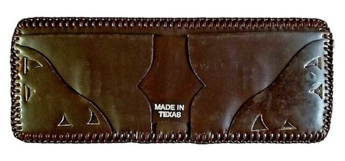 Handmade EEL WALLET Genuine LEATHER with Edge LACING Men’s Bi-fold Billfold - Picture 17 of 20