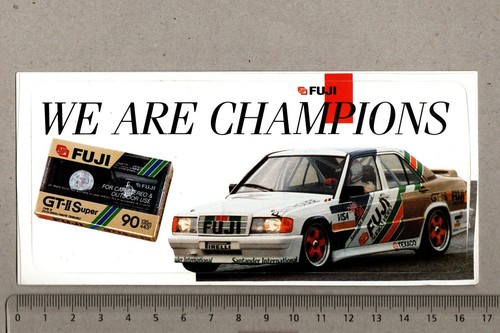 Aufkleber/Sticker FUJI Kassetten We are Champions Mercedes Motorsport