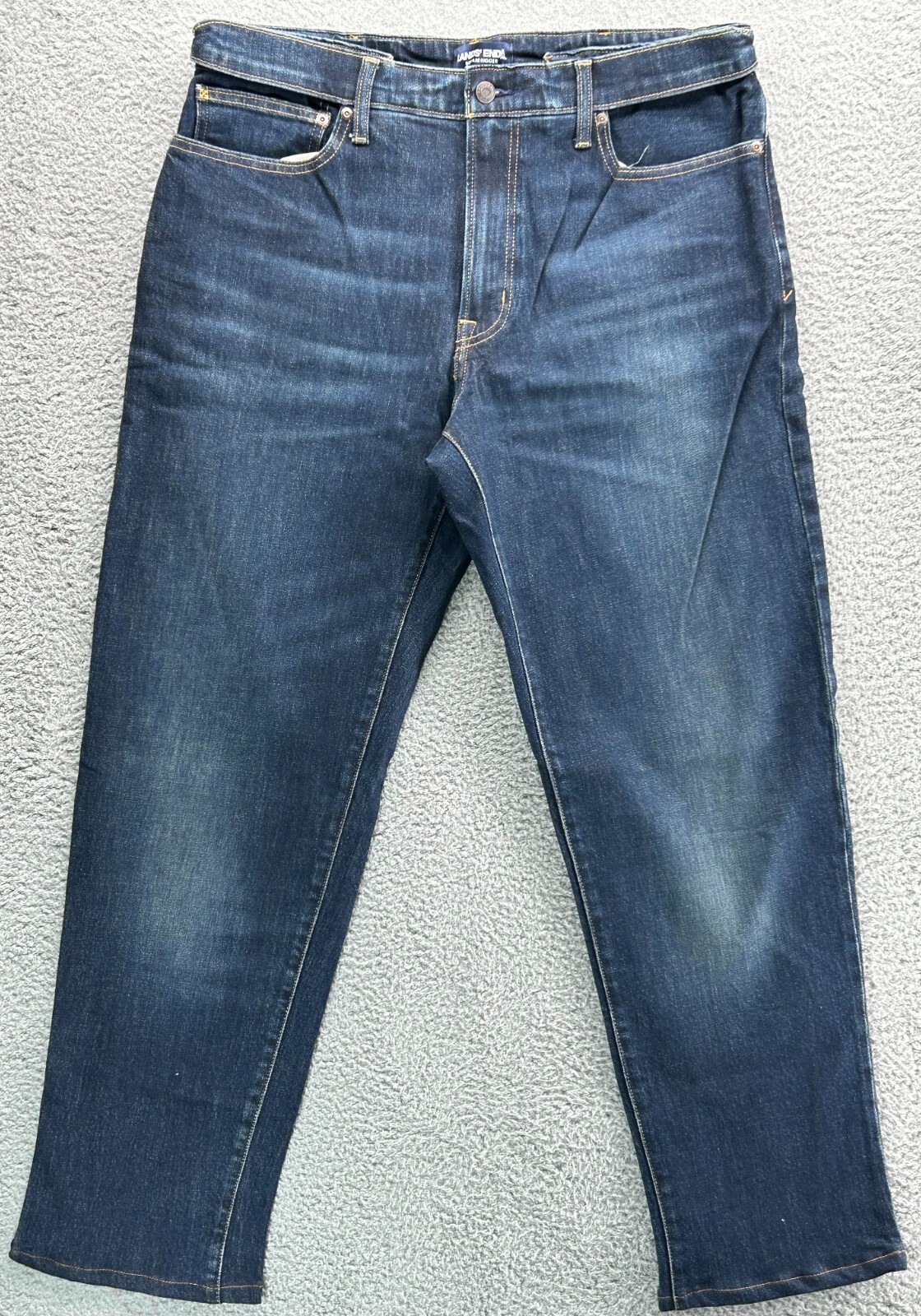 70 New Lands' End Men's Traditional Fit CW 5 Pocket Denim Jeans Blue