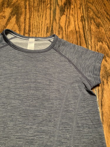 Ivivva by Lululemon Girls Fly Tech SS T-shirt Activewear Sz 14 Blue X-Static EXC - Picture 4 of 6