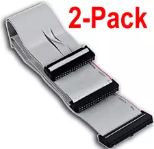 20 inch 34-Pin IDC 2-Drive Floppy Cable (2-Pack)