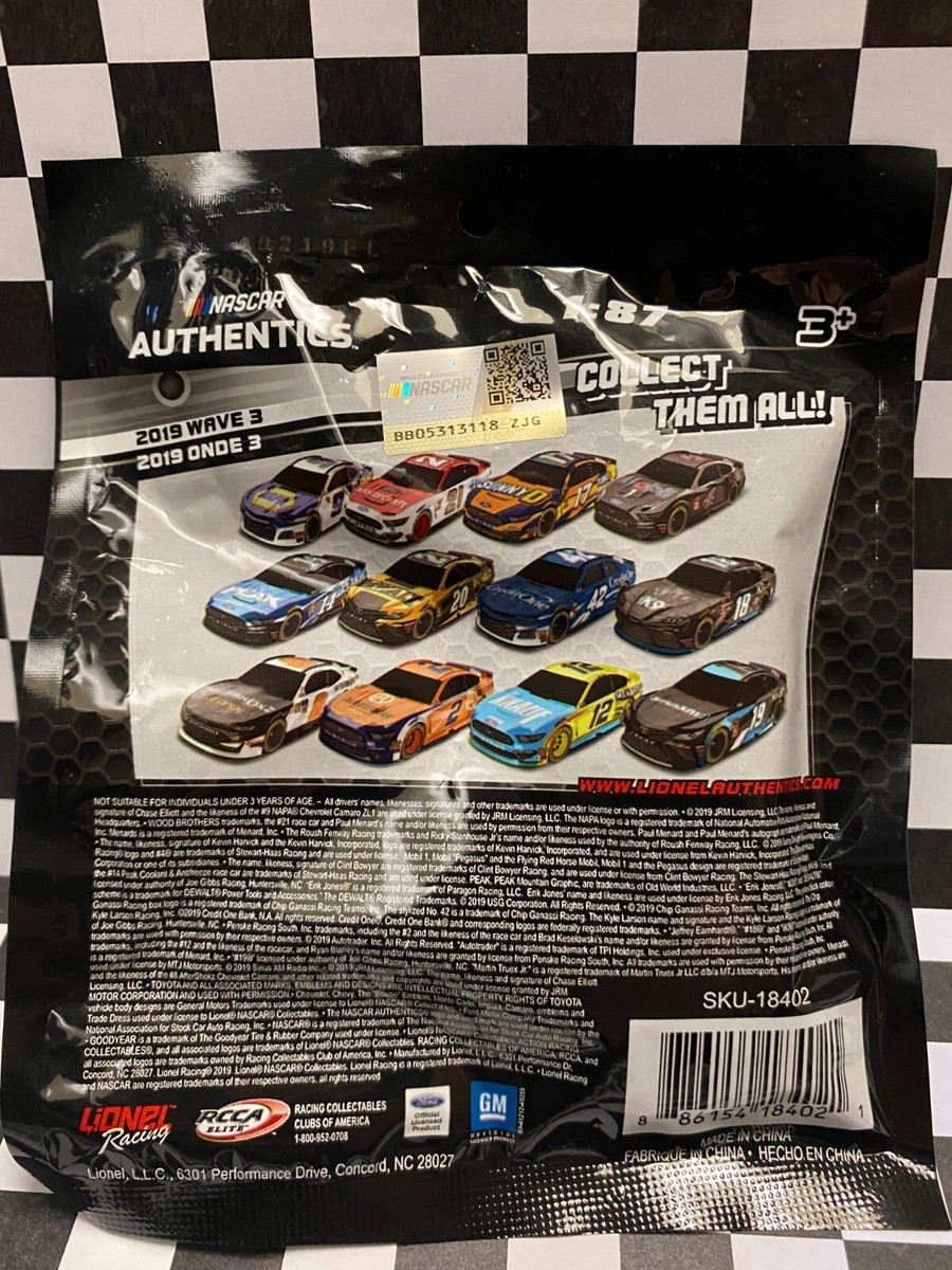NASCAR Authentics 2019 1/87 Wave 3 Mystery Blind Bags Kyle Larson