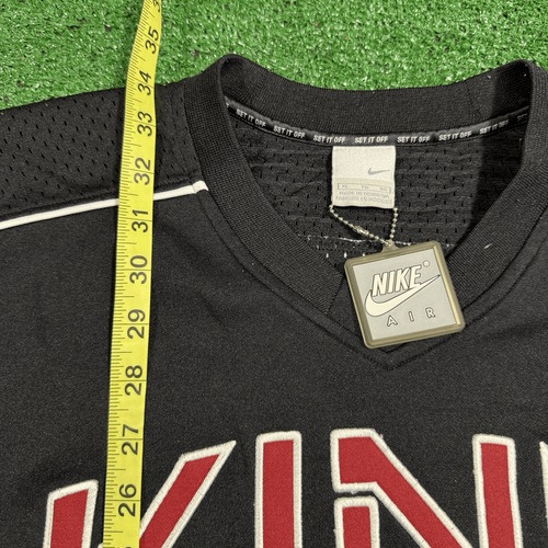 Nike Air KING JAMES Original Team Jersey Black Red Size XL Length +4 - Imagen 9 de 9