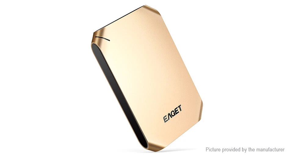 NIB - EAGET 'G60 USB 3.0' 1-TB EXTERNAL HARD DRIVE - Gold - Image 2 of 4