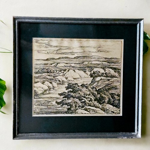 Vintage Birger Sandzén Saline River signed Lithograph - Picture 2 of 24